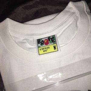 Bape broken college tee
